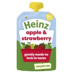 Heinz Apple & Strawberry Baby Food Fruit Puree Pouch 100g