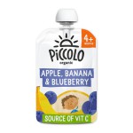 Piccolo Organic Apple, Banana & Blueberry 4+Months 100gm